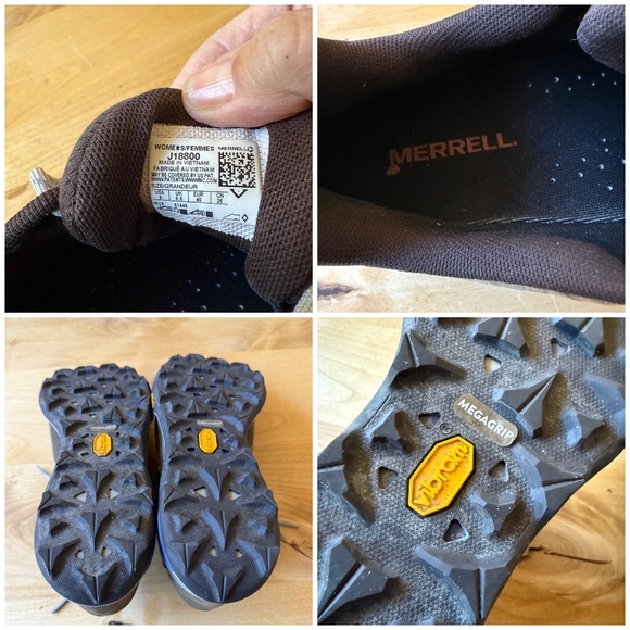 MERRELL ZION HIKING SHOE LEATHER MESH UPPER BREATHABLE LACE UP RUBBER TOE CAP 9 - Picture 12 of 12